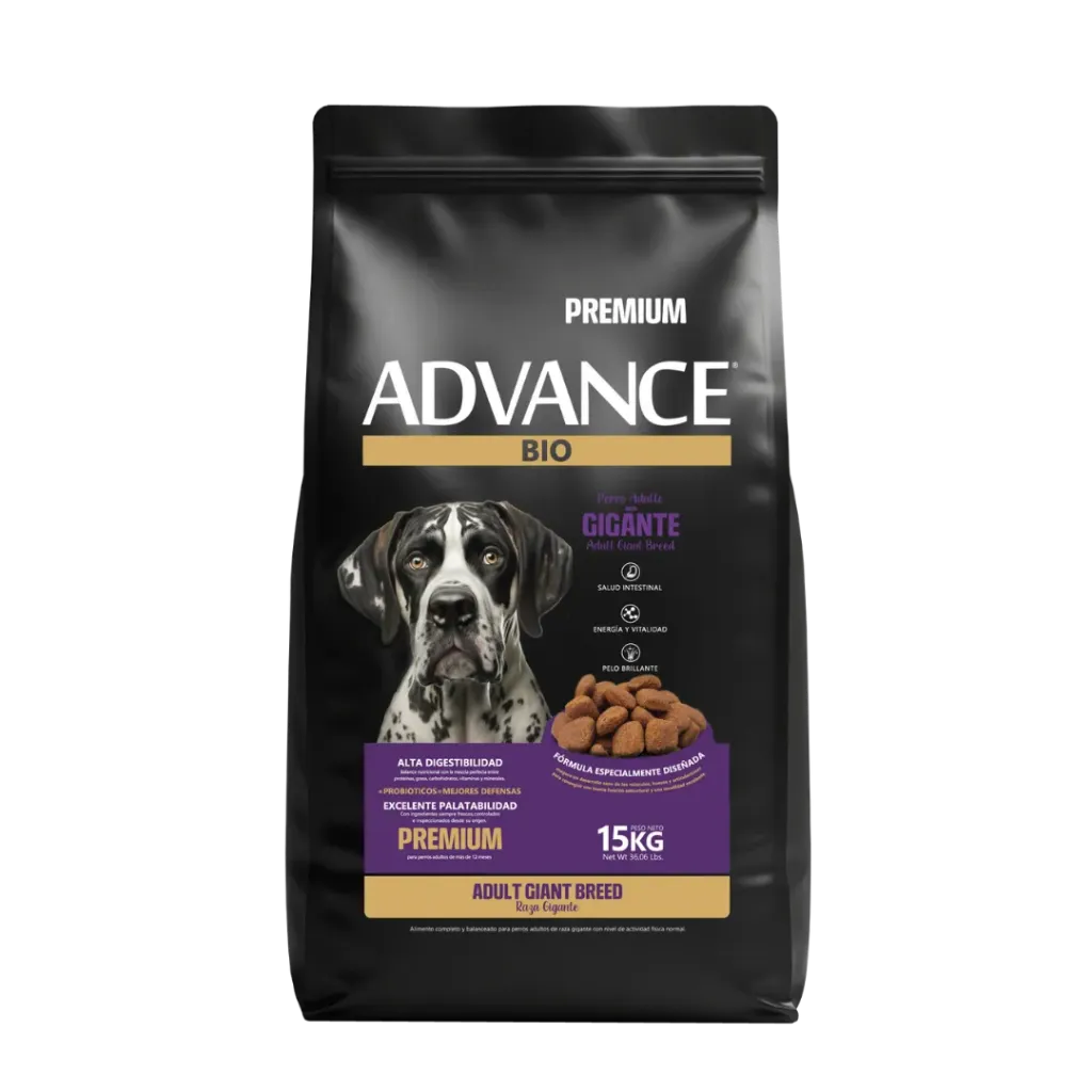ADVANCE BIO PERRO ADULTO PREMIUM 28% GIANT BREED X 15 + 2 KG