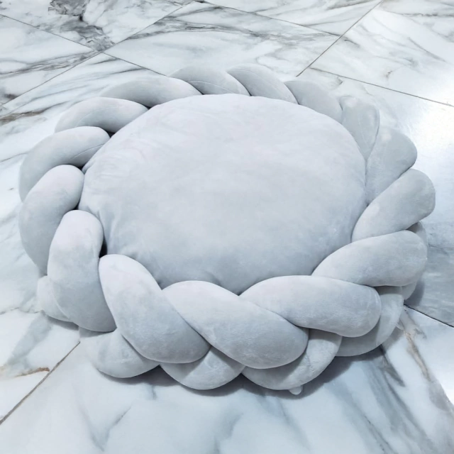 Knot Bed  80cm Silver