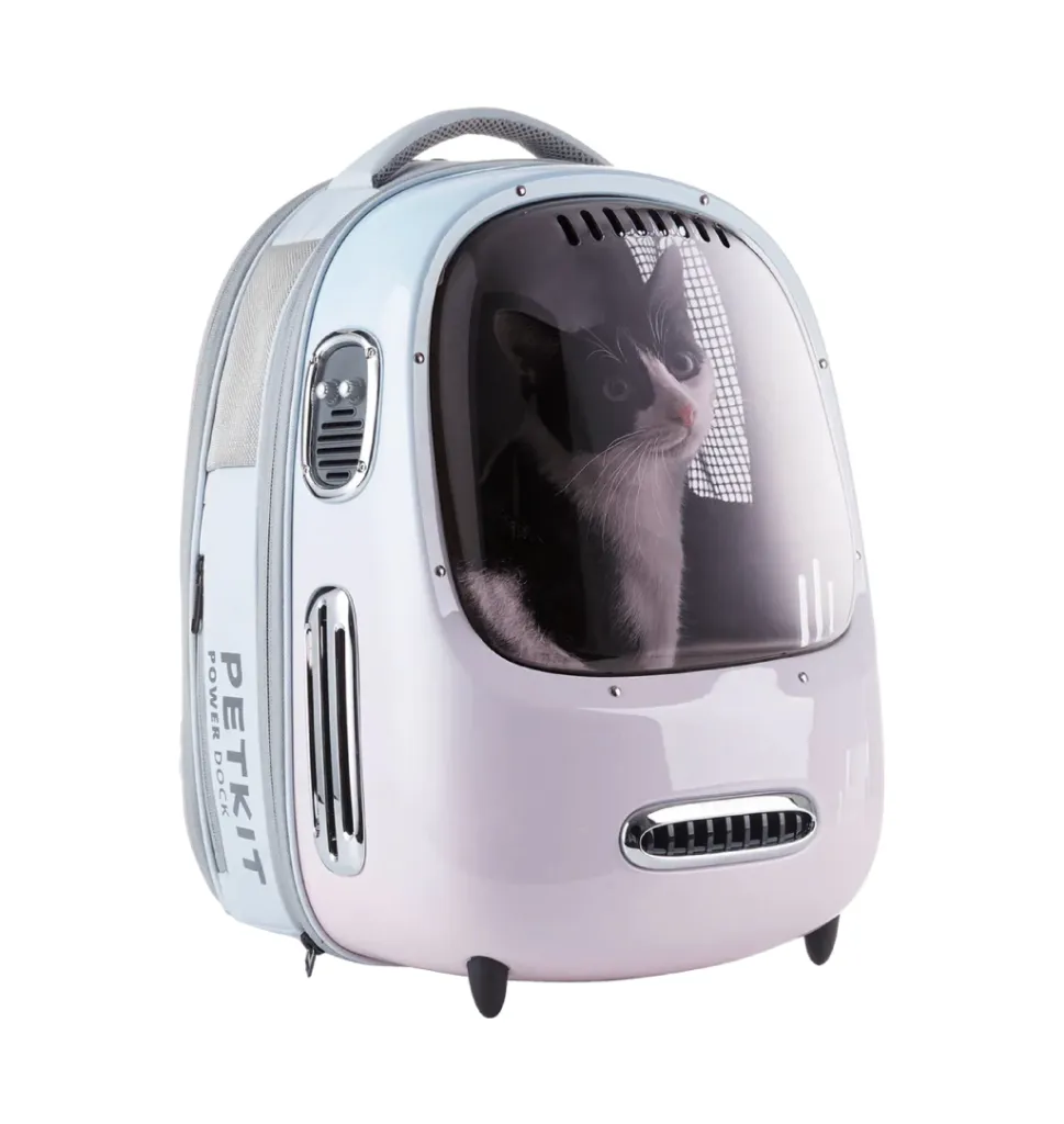 Breezy2 Smart Cat Carrier-White (TECNO PAW)