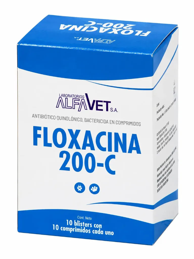 FLOXACINA 200-C 100 COMP.(ALFAVET)